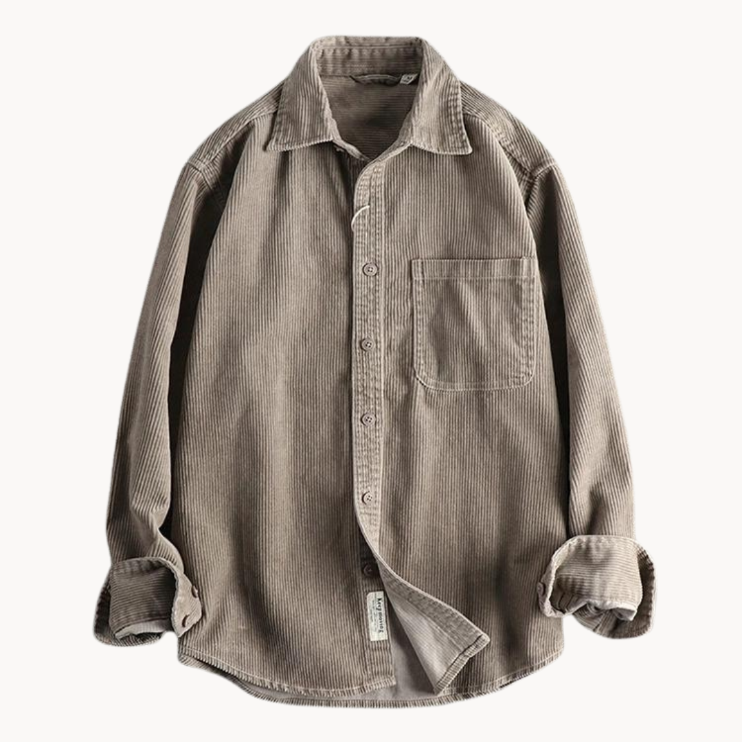 Jamison Corduroy Jacket | Button-Up Shirt Jacket for Autumn