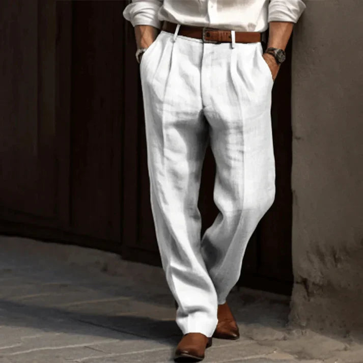 Janvier Men’s Trousers | Wide-Leg Chino Trousers for Autumn