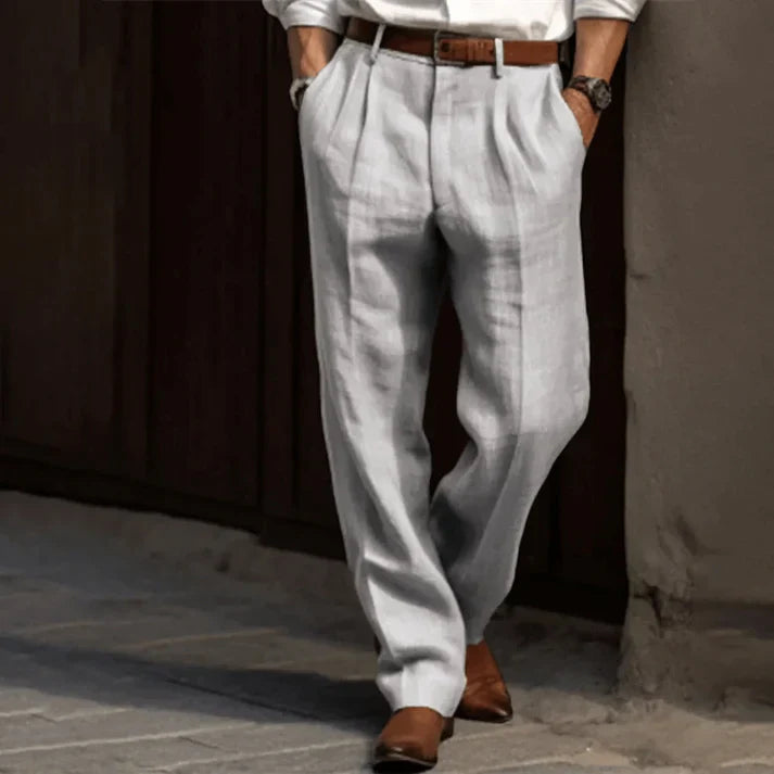 Janvier Men’s Trousers | Wide-Leg Chino Trousers for Autumn