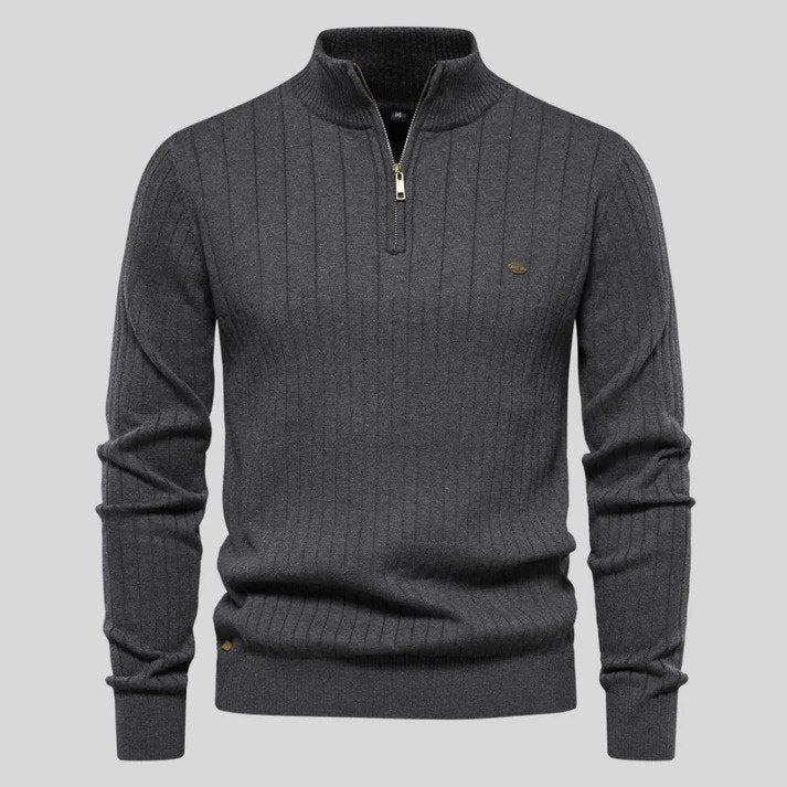 Liev Men’s Sweater | Sweater with High Collar for Autumn