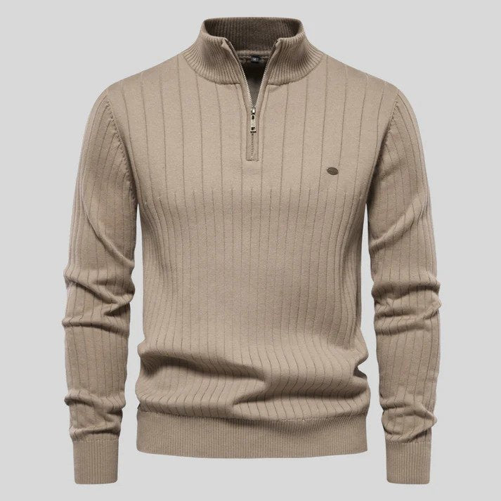 Liev Men’s Sweater | Sweater with High Collar for Autumn