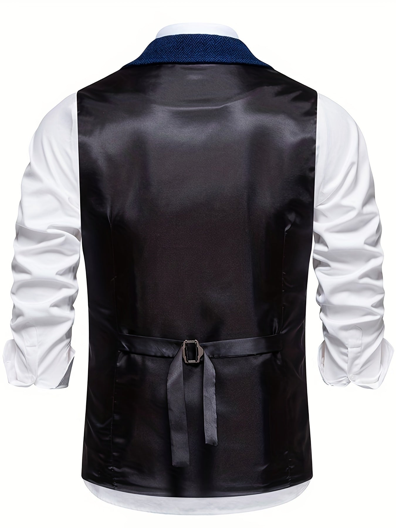 Keefe Vest | Men's Retro Herringbone Vest