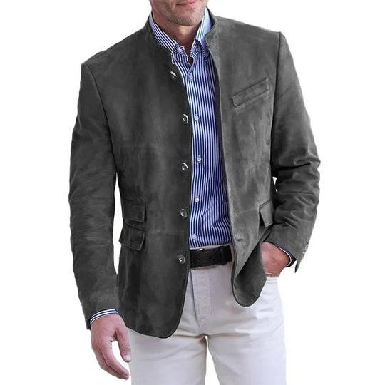 Khyran Jacket | Men's Stylish Suede Jacket for Autumn