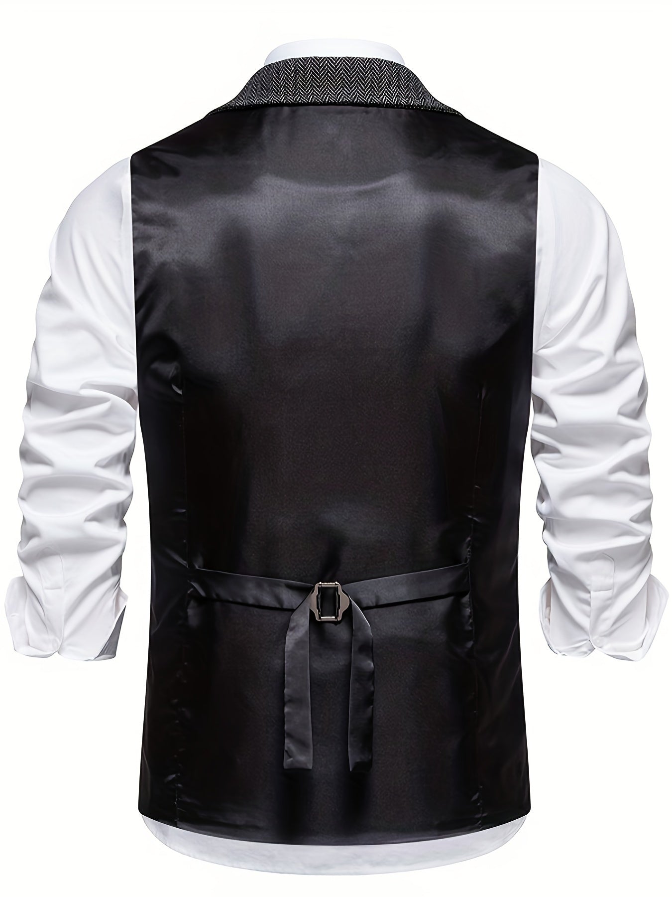 Keefe Vest | Men's Retro Herringbone Vest