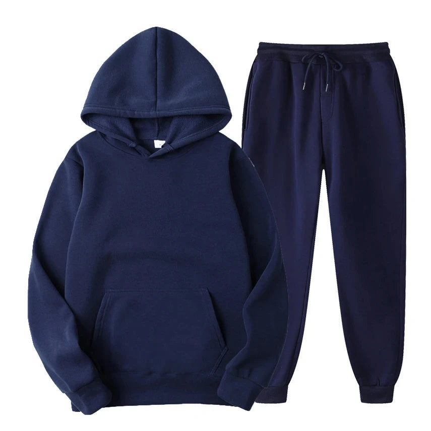 Larenz Men's Jogging Set | Crewneck Pullover and Jogger Pants