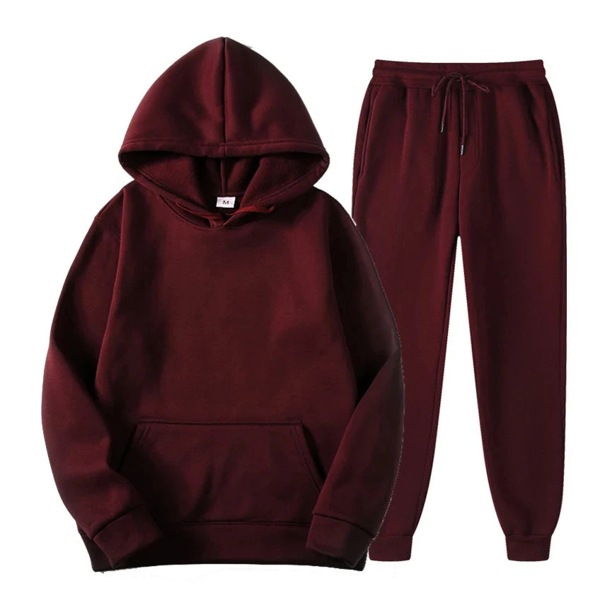 Larenz Men's Jogging Set | Crewneck Pullover and Jogger Pants