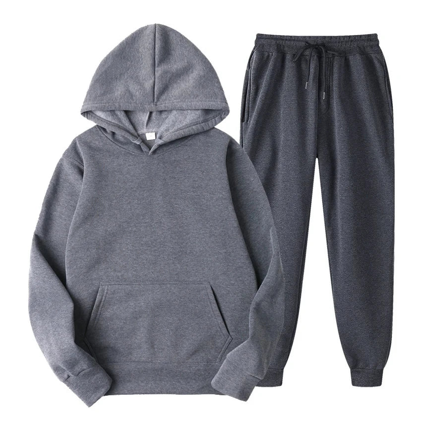 Larenz Men's Jogging Set | Crewneck Pullover and Jogger Pants