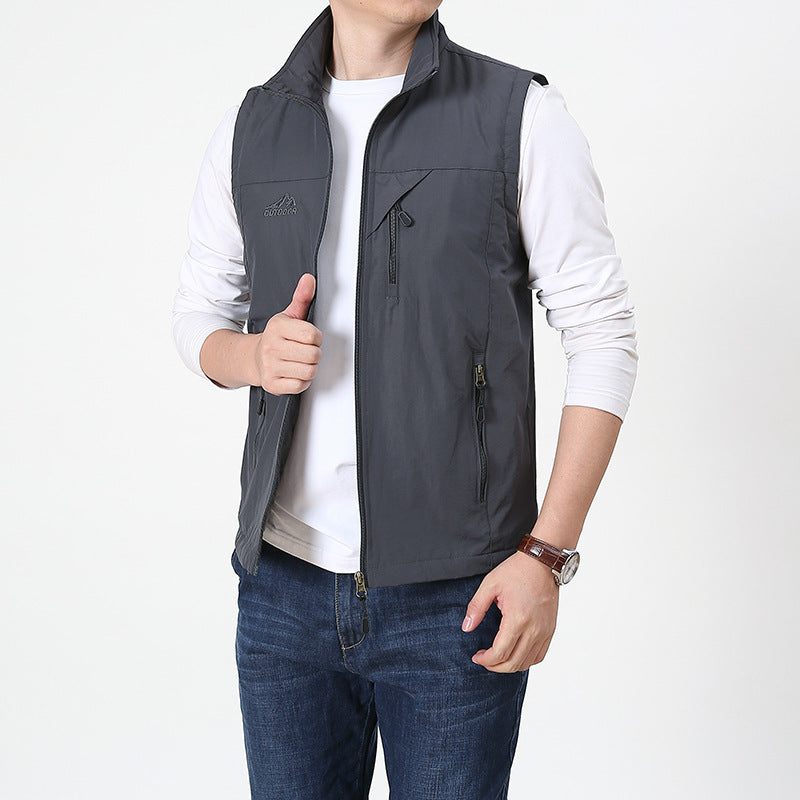 Macsen Men's Bodywarmer |High Collar Bodywarmer for Autumn