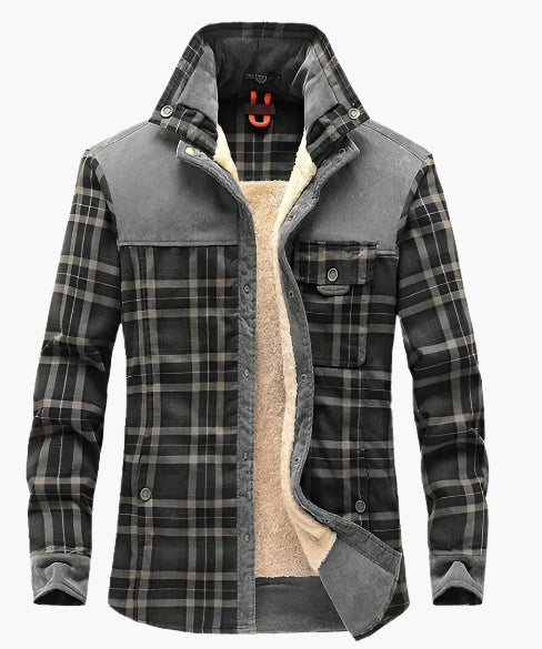Lawrie Men’s Overshirt | Fleece-Lined Overshirt for Autumn