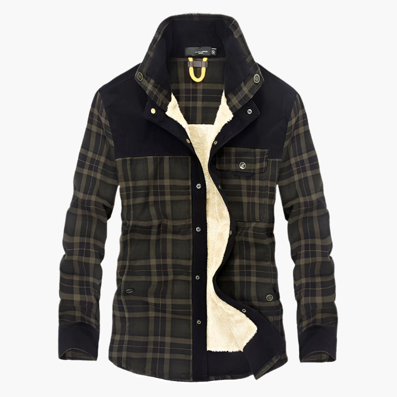 Lawrie Men’s Overshirt | Fleece-Lined Overshirt for Autumn