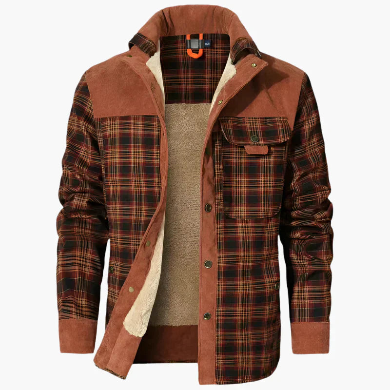 Lawrie Men’s Overshirt | Fleece-Lined Overshirt for Autumn