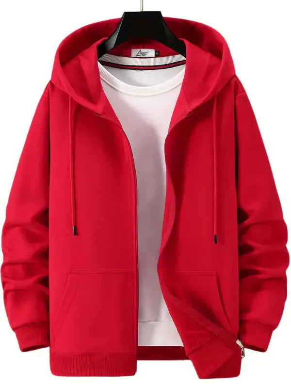 Micah Men’s Hoodie | Zip-Up Cotton Blend with Hood