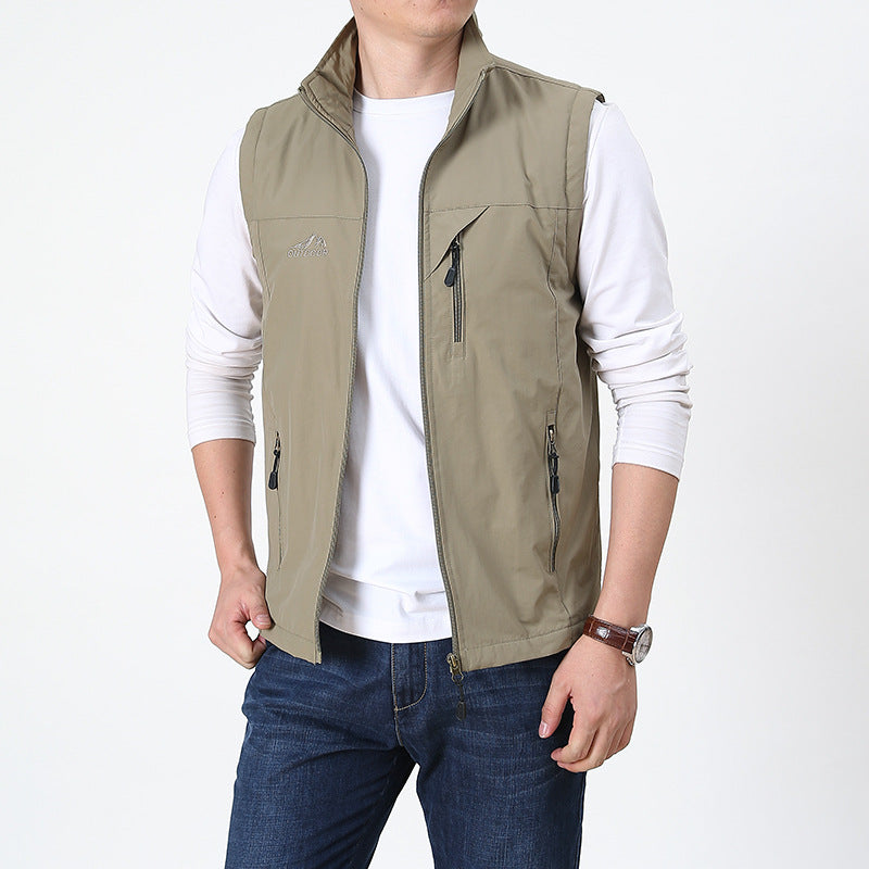 Macsen Men's Bodywarmer |High Collar Bodywarmer for Autumn