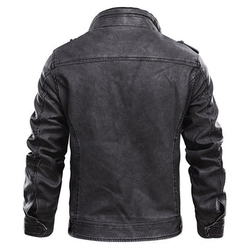 Mick Men’s Jacket | Faux Leather Biker Style