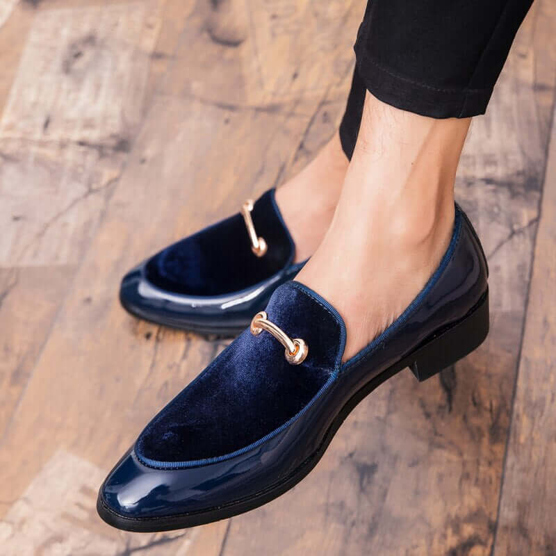 Kean Loafers | Men's Patent Leather Italian-Style Formal Shoes