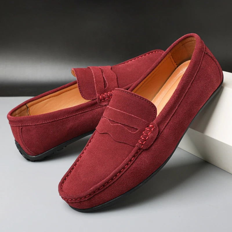 Kasper Loafers | Men's Suede Slip-On Casual Shoes