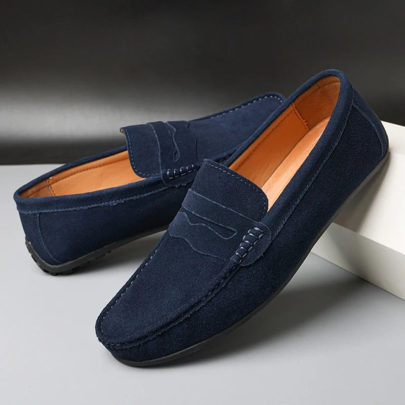 Kasper Loafers | Men's Suede Slip-On Casual Shoes