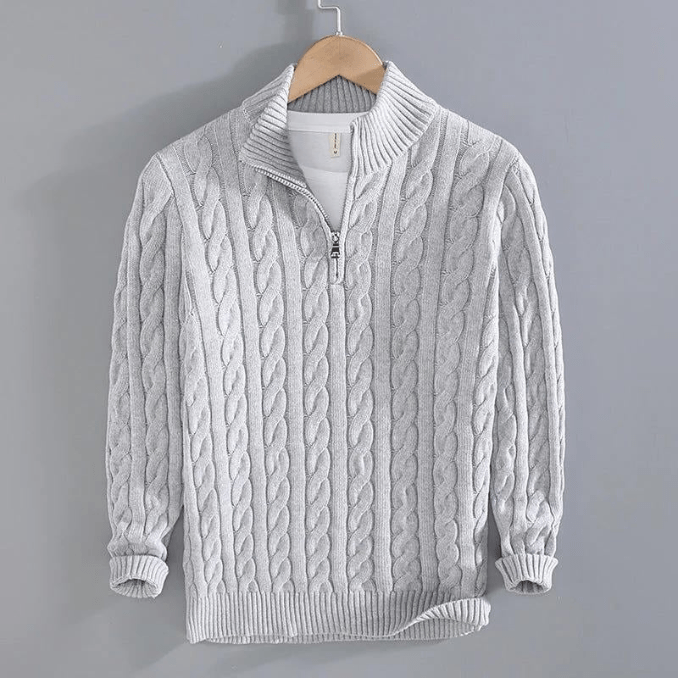 Leon Men’s Sweater | Knitted Crew Neck Sweater for Autumn
