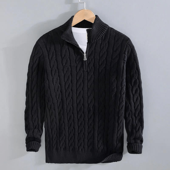 Leon Men’s Sweater | Knitted Crew Neck Sweater for Autumn