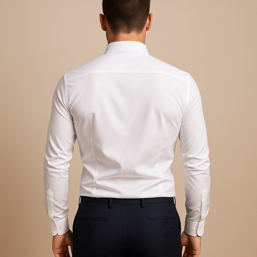 Karsten Dress Shirt | Men's Autumn Slim Fit with Patterned Inner Collar