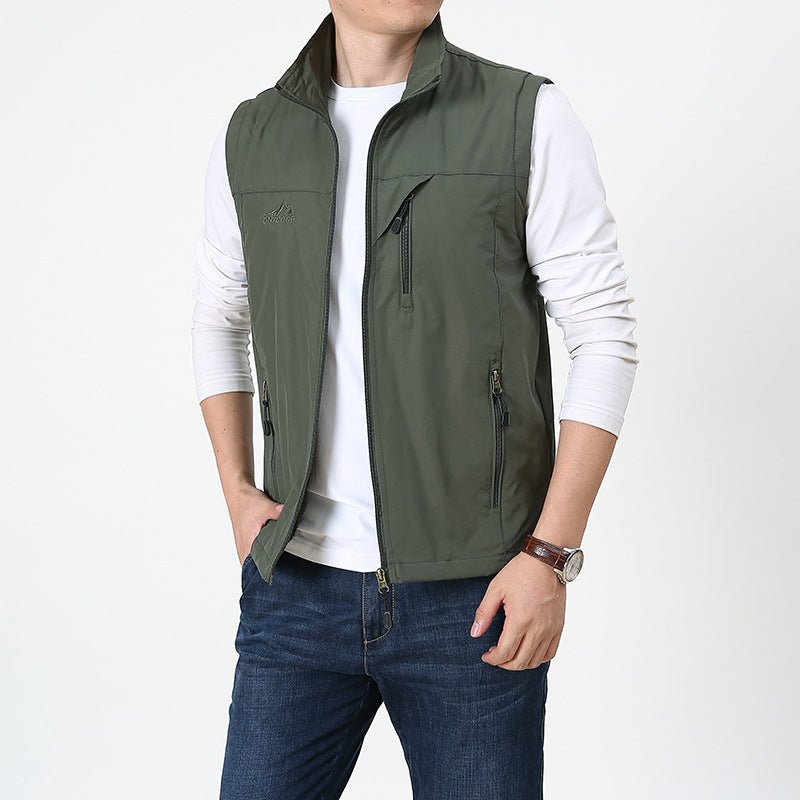 Macsen Men's Bodywarmer |High Collar Bodywarmer for Autumn