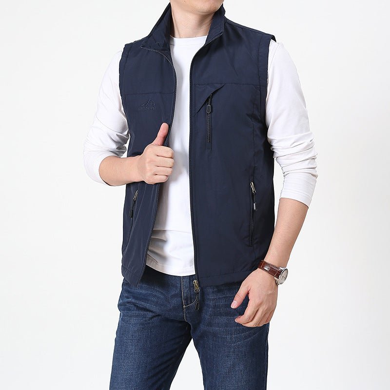 Macsen Men's Bodywarmer |High Collar Bodywarmer for Autumn