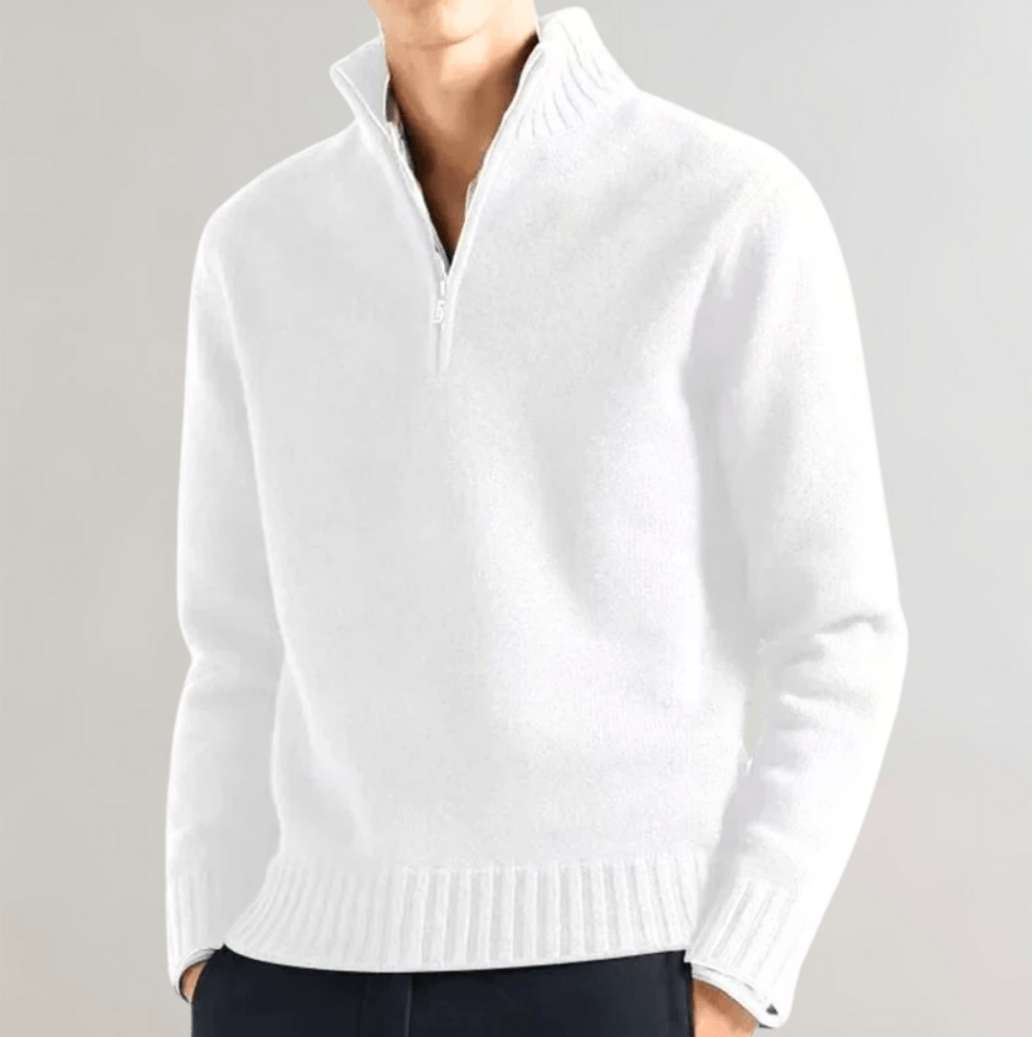 Lester Men’s Sweater | Half-Zip Knit Sweater for Autumn