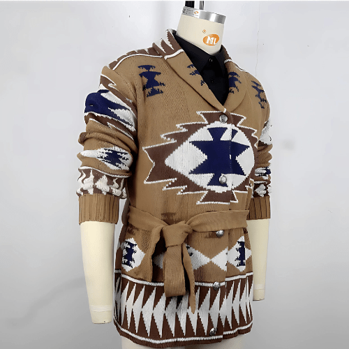 Leighton Men’s Cardigan | Belted Knit Cardigan for Winter