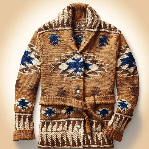 Leighton Men’s Cardigan | Belted Knit Cardigan for Winter