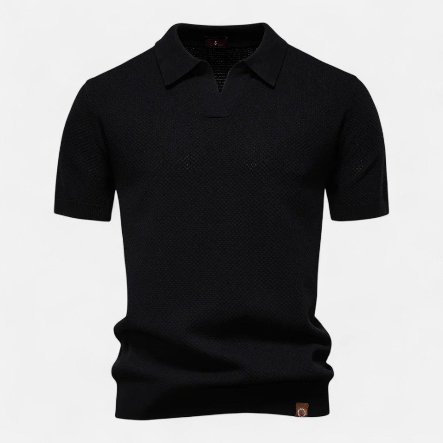 Kaleb Men’s Polo Shirt | Knitted Short Sleeve Polo Shirt for Autumn
