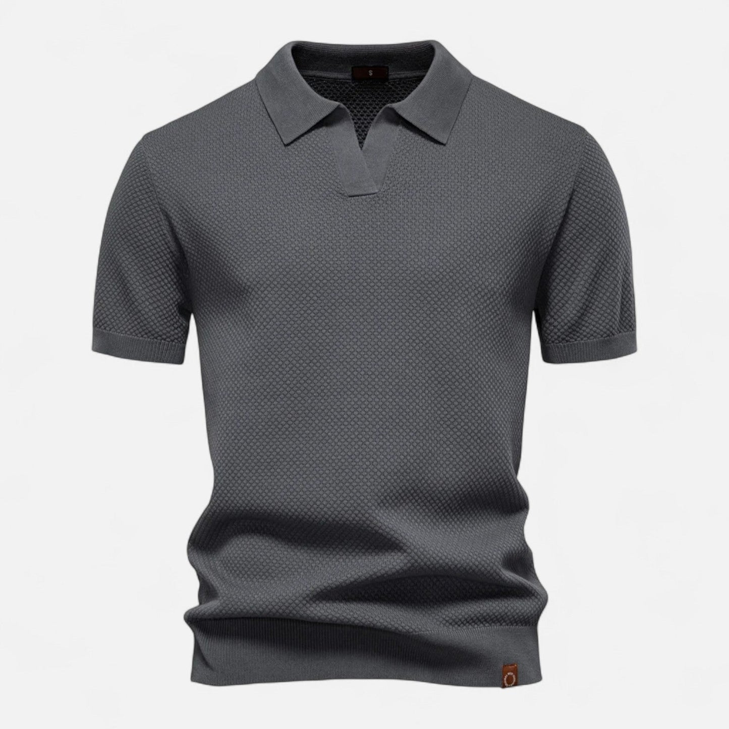 Kaleb Men’s Polo Shirt | Knitted Short Sleeve Polo Shirt for Autumn