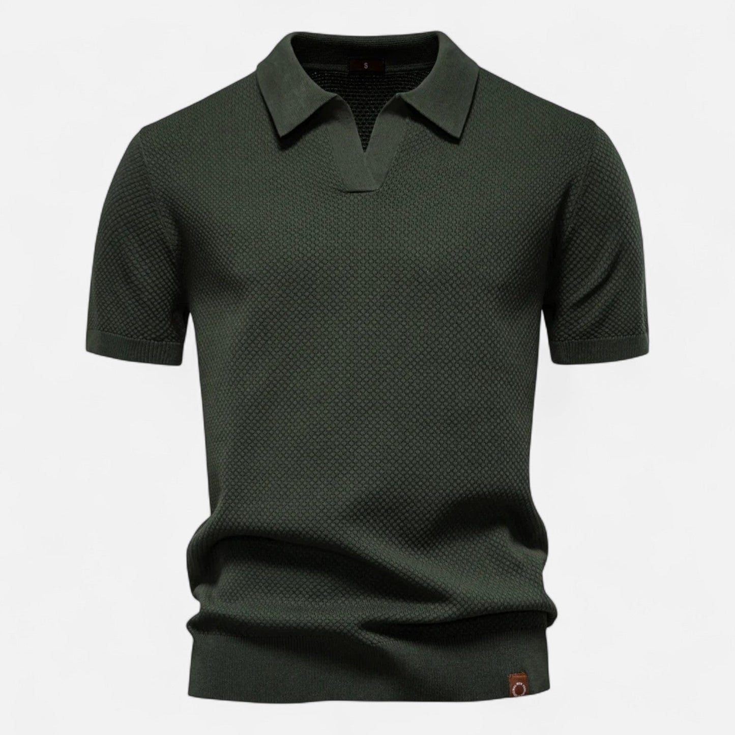 Kaleb Men’s Polo Shirt | Knitted Short Sleeve Polo Shirt for Autumn