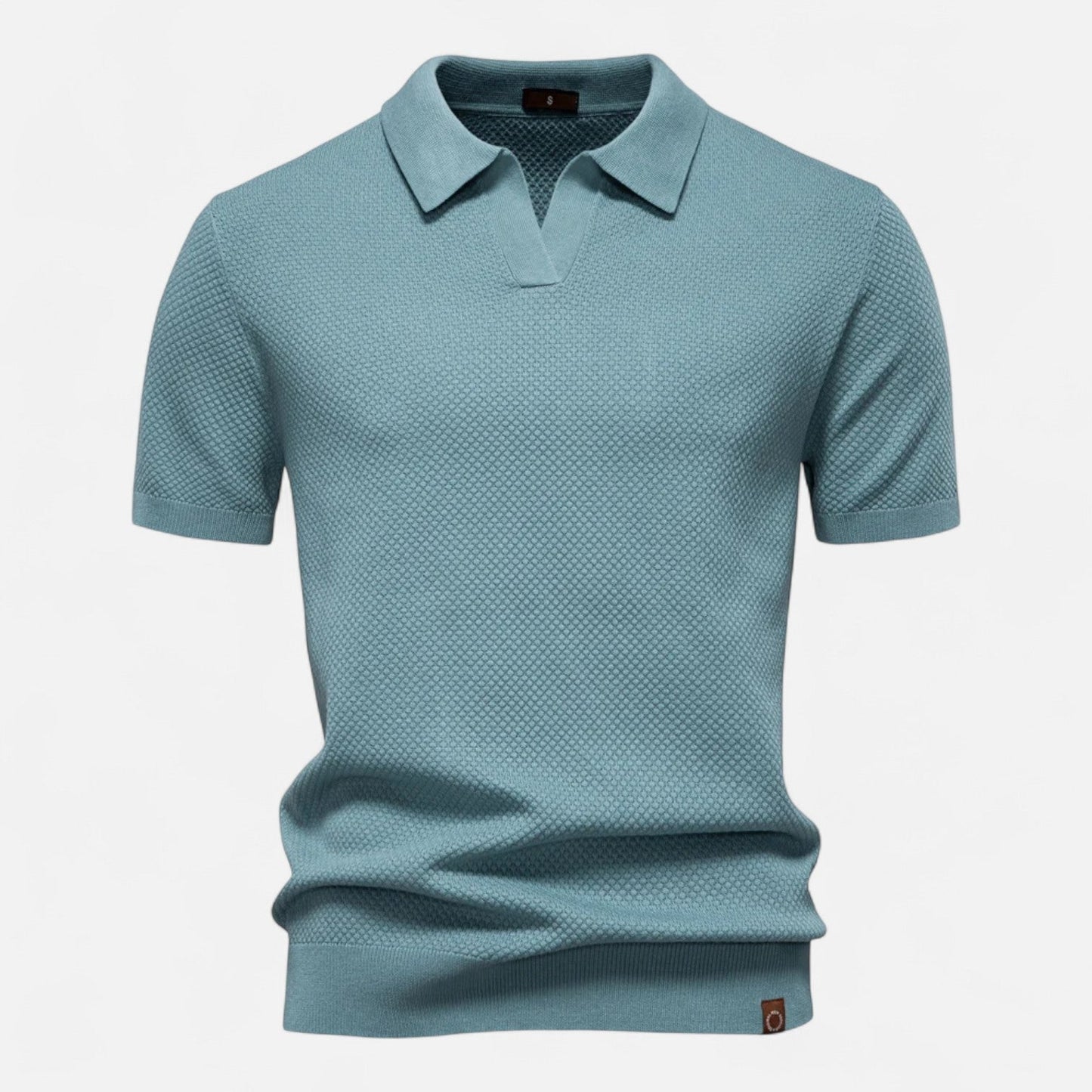 Kaleb Men’s Polo Shirt | Knitted Short Sleeve Polo Shirt for Autumn