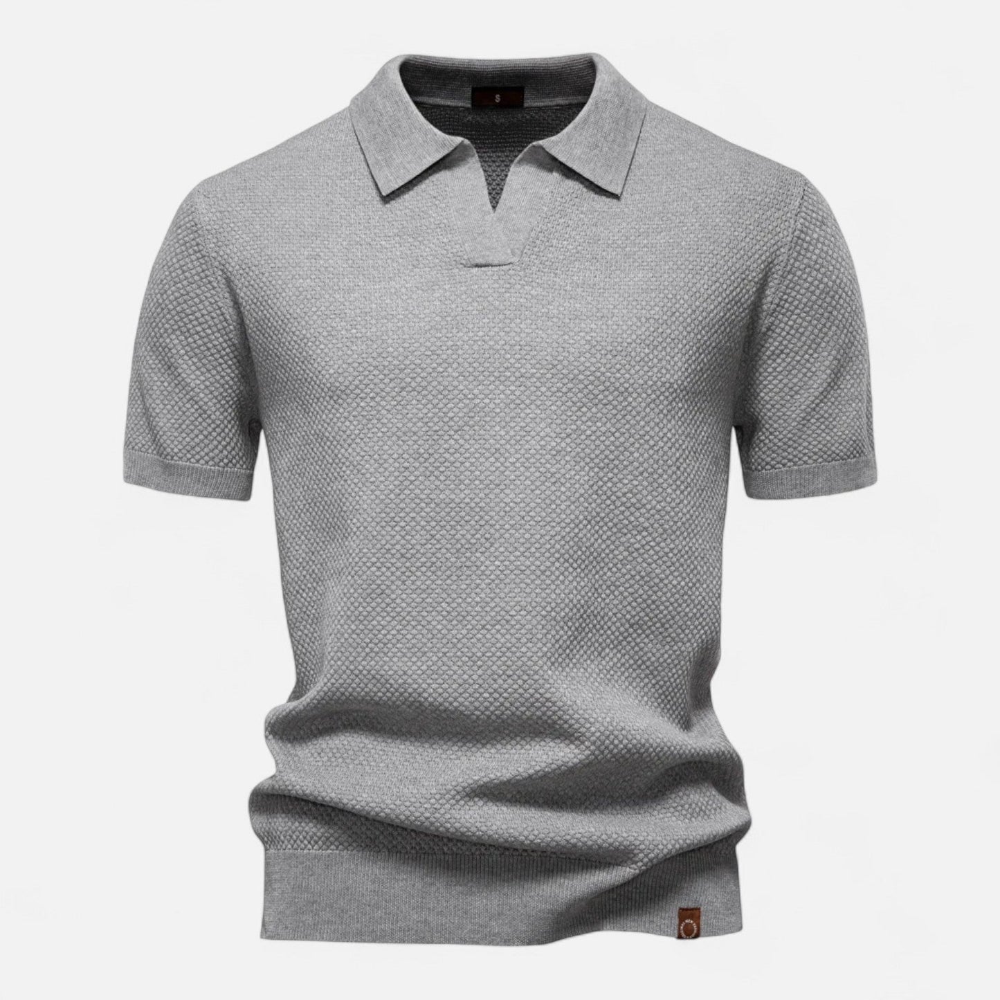 Kaleb Men’s Polo Shirt | Knitted Short Sleeve Polo Shirt for Autumn
