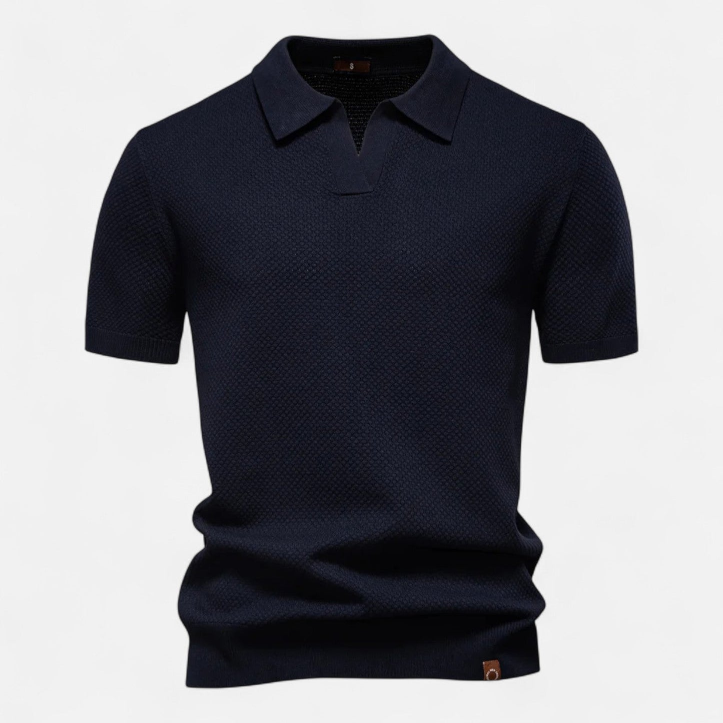 Kaleb Men’s Polo Shirt | Knitted Short Sleeve Polo Shirt for Autumn