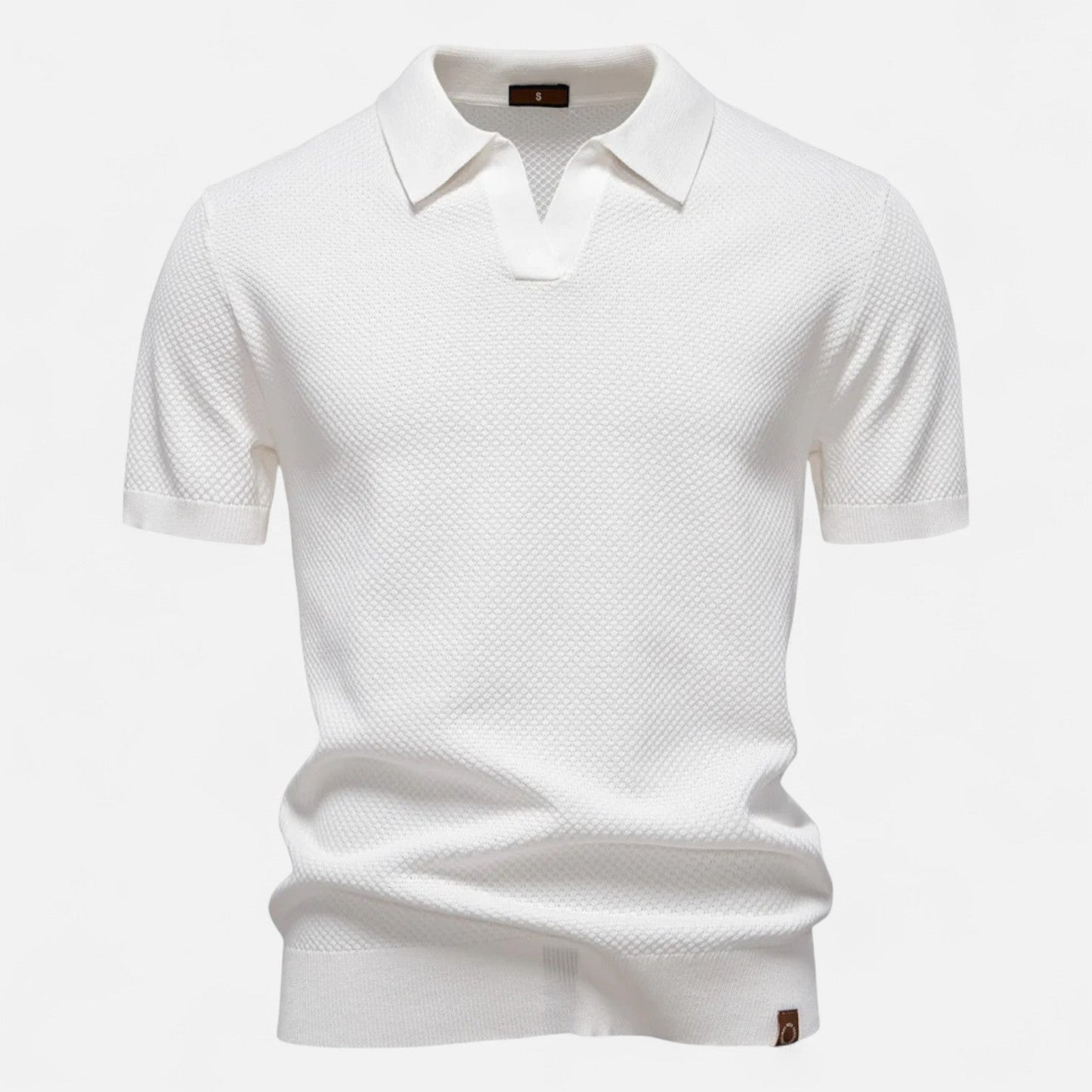 Kaleb Men’s Polo Shirt | Knitted Short Sleeve Polo Shirt for Autumn
