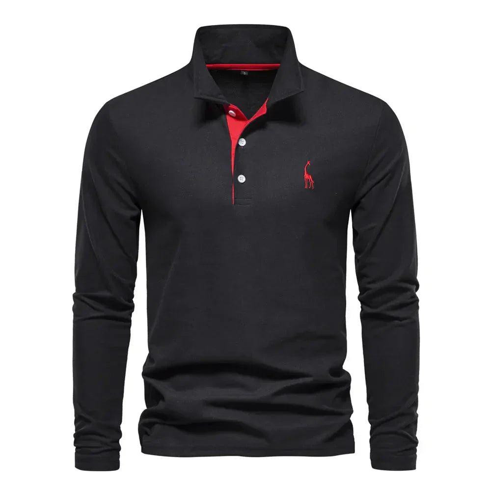 Konnor Polo Shirt | Men's Autumn Classic Long Sleeve Casual Polo