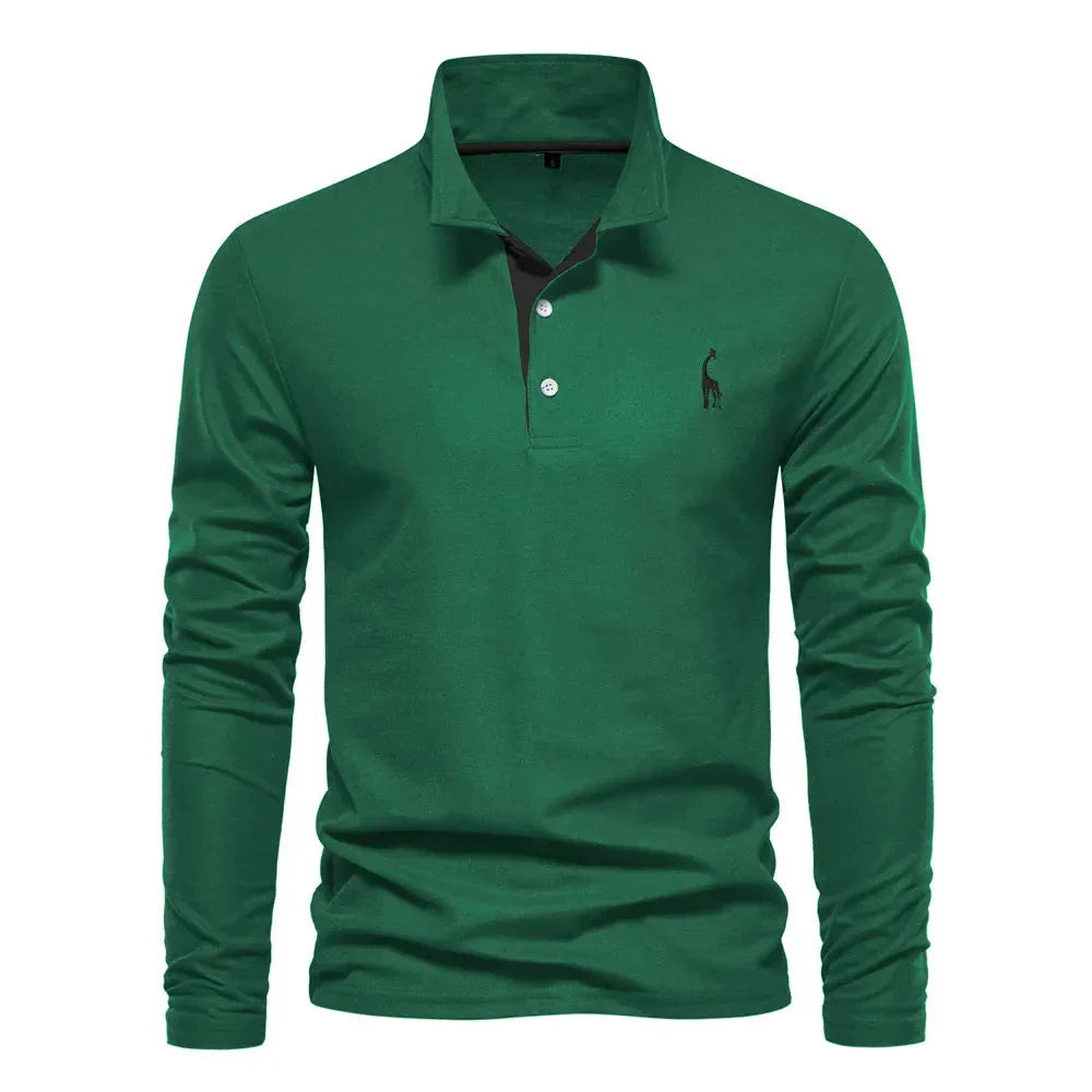 Konnor Polo Shirt | Men's Autumn Classic Long Sleeve Casual Polo
