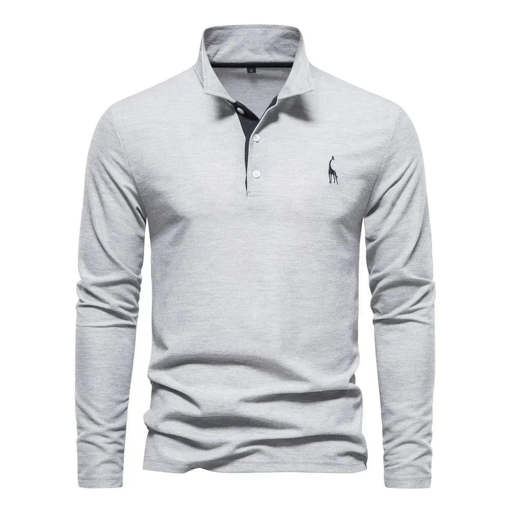 Konnor Polo Shirt | Men's Autumn Classic Long Sleeve Casual Polo