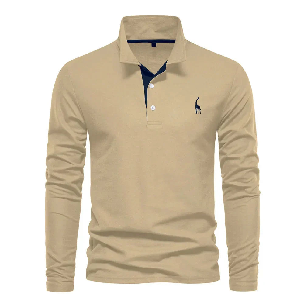 Konnor Polo Shirt | Men's Autumn Classic Long Sleeve Casual Polo