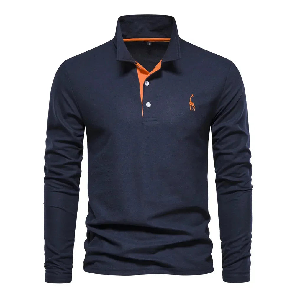 Konnor Polo Shirt | Men's Autumn Classic Long Sleeve Casual Polo