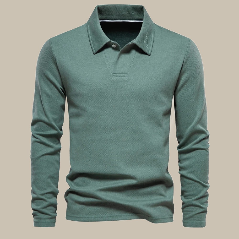 Keir Polo Shirt | Men's Autumn Long Sleeve Polo