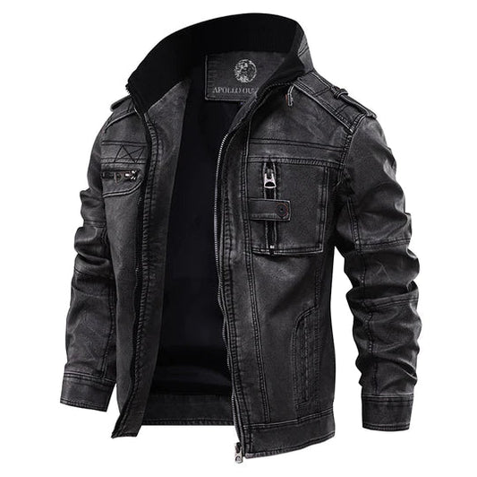 Mick Men’s Jacket | Faux Leather Biker Style
