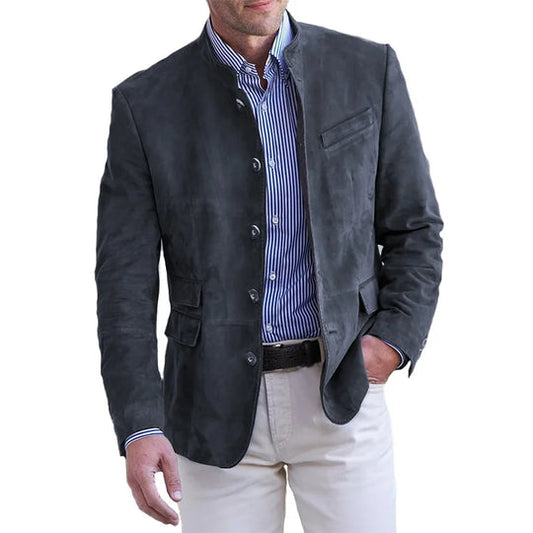 Khyran Jacket | Men's Stylish Suede Jacket for Autumn