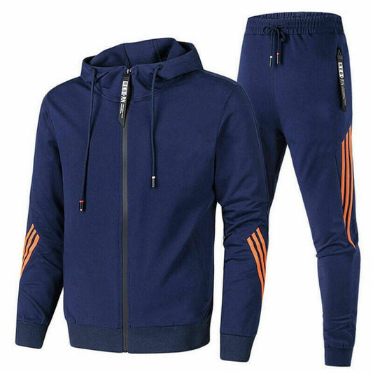 Jack Men’s Set | Two-Piece Tracksuit with Zip-Up Jacket and Matching Trousers for Autumn