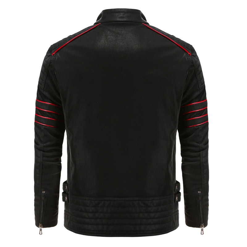 Milan Men’s Jacket  Faux Leather Racer Style