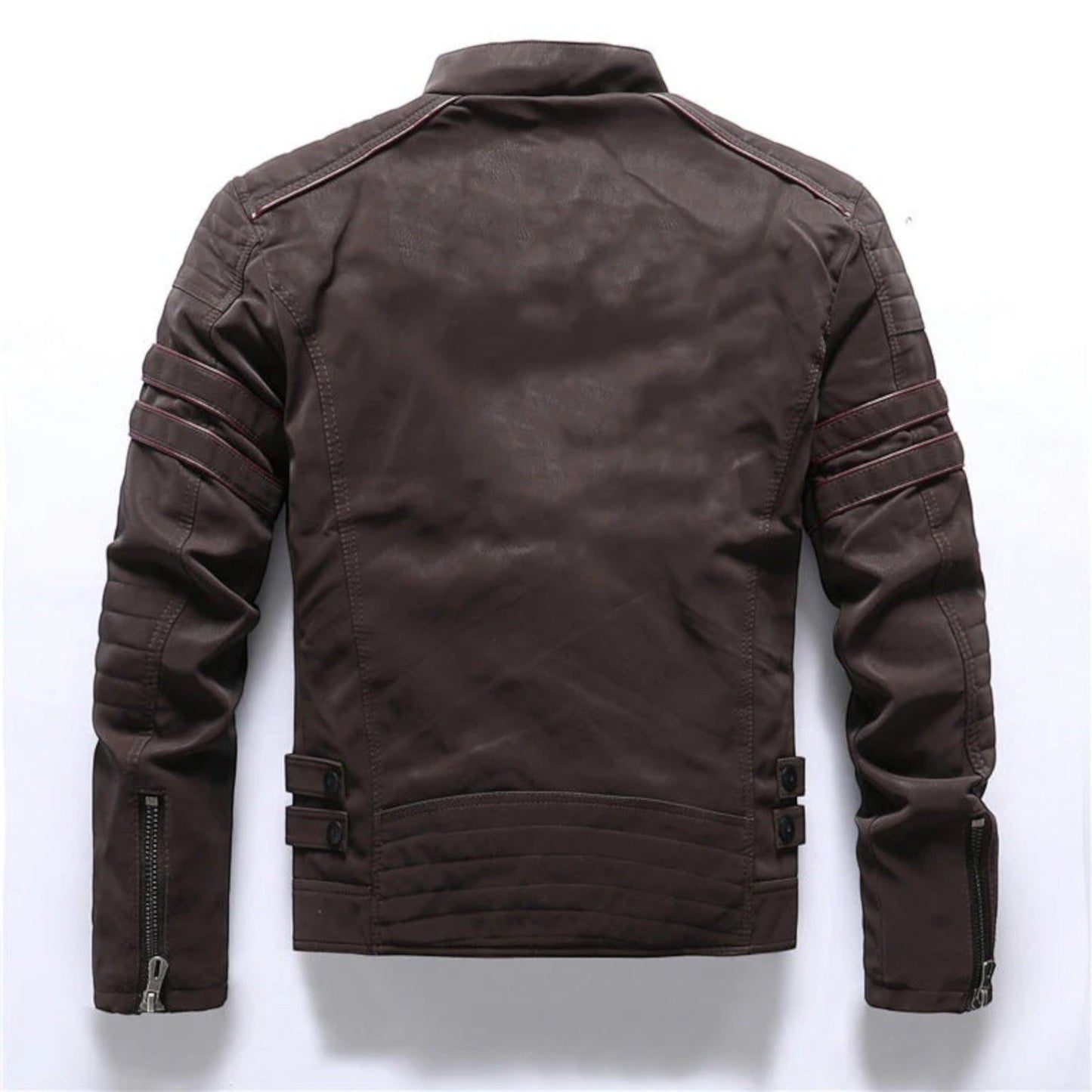 Jamahl Men’s Jacket | Motorcycle-Style Jacket with Zip Fastening and Stand Collar for Autumn