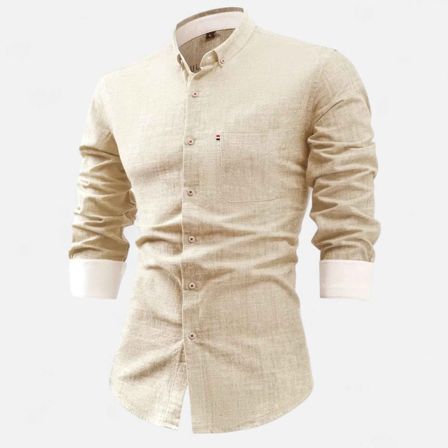 Kairo Men’s Shirt | Cotton Long Sleeve Button-Down Shirt for Autumn