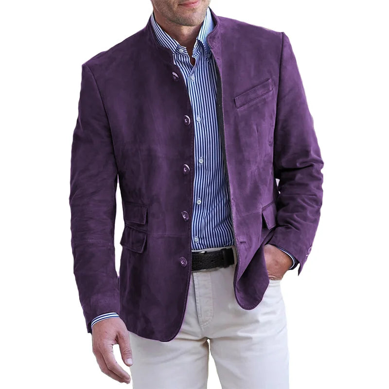 Jarron Men’s Jacket | Button-Up Jacket with Shirt Collar, Chest Pockets, and Long Sleeves for Autumn