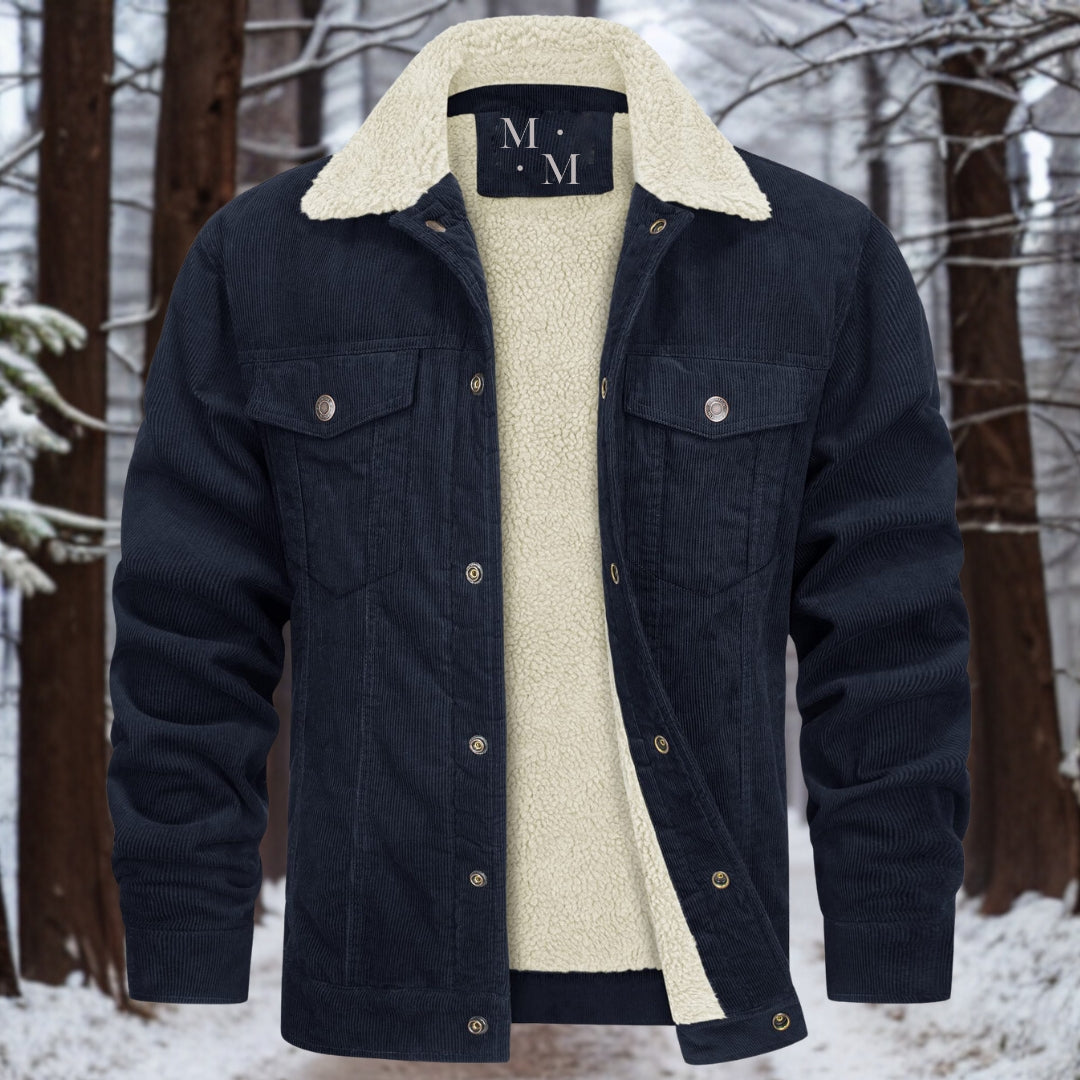 Martel Men’s Jacket | Fleece-Lined Corduroy Winter Style